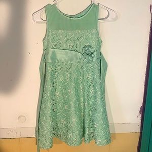 Holiday Editions Girls Green Sleeveless Dress